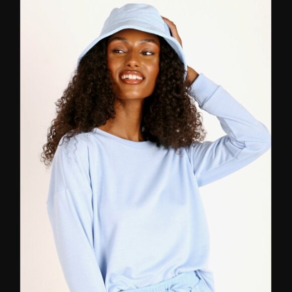 NWT Lack of Color Wave Bucket Aqua Terry Baby Blue Size M/L Retail Price $99.00 main image 6